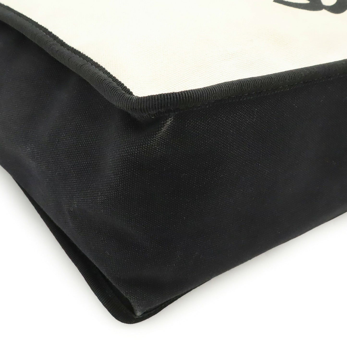 Chanel Shoulder Canvas Tote Bag with Charm