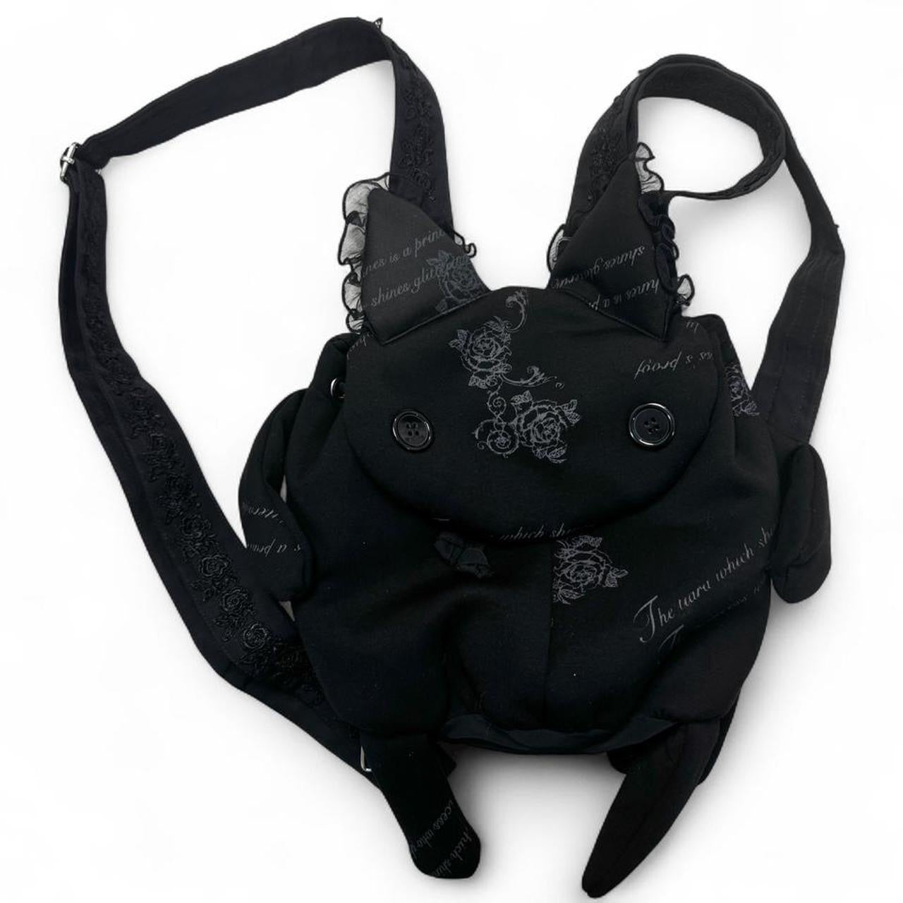 h.Naoto Lovely CAT Frill Backpack / BK