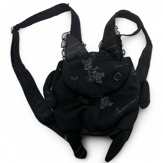 h.Naoto Lovely CAT Frill Backpack / BK