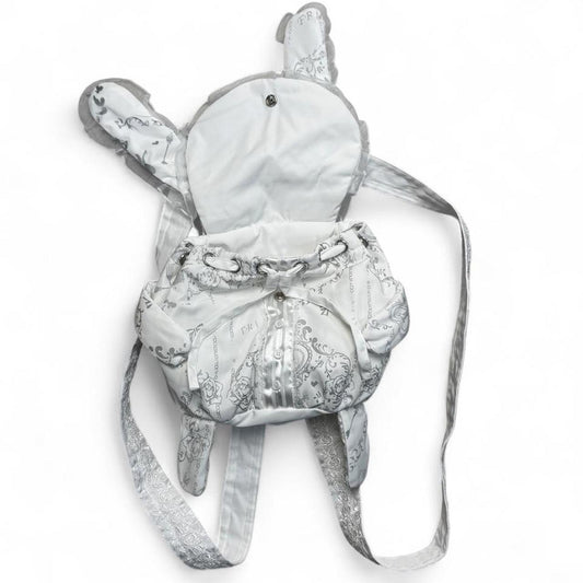 h.Naoto Lovely Bunny Frill Backpack / WH