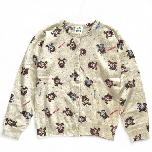Hysteric Glamour Bear F*ck Off Cardigan