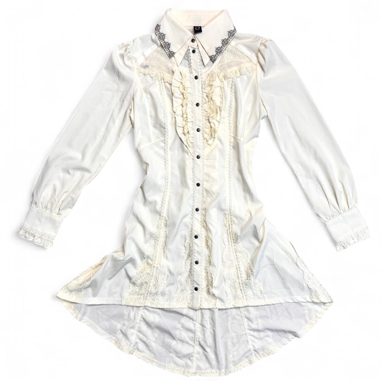 OZZ ON/Oneste Cream Long Sleeve Dress