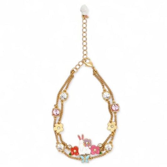 Charles & Keith Bunny Rabbit Flower Bracelet