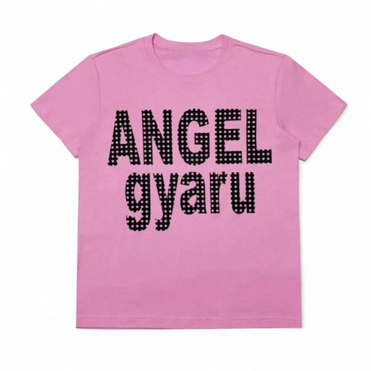Angel Gyraru Pink Graphic T-Shirt