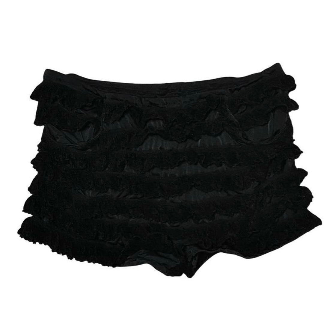 Alice auaa Black Ruffle Trim Shorts
