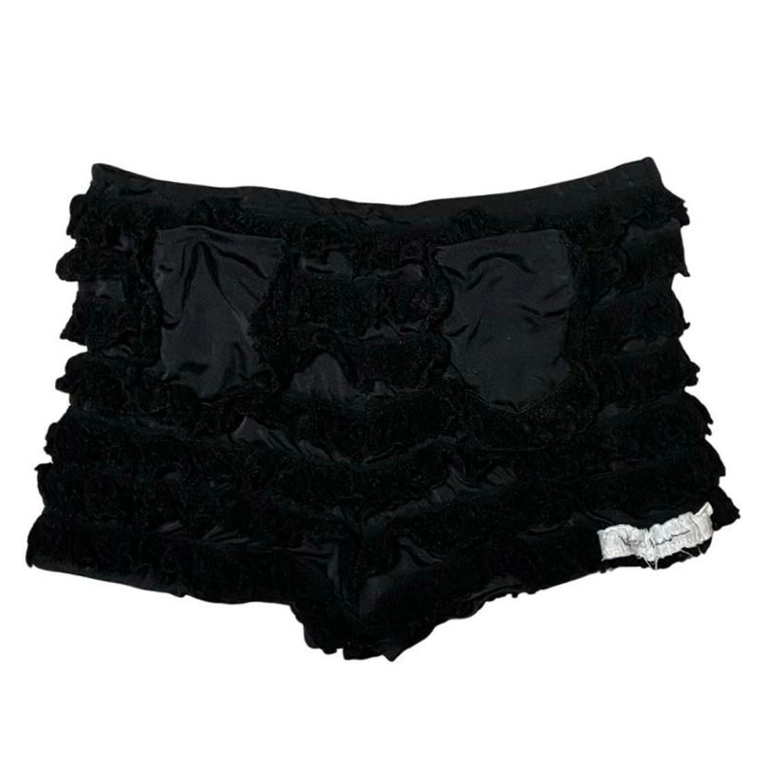 Alice auaa Black Ruffle Trim Shorts