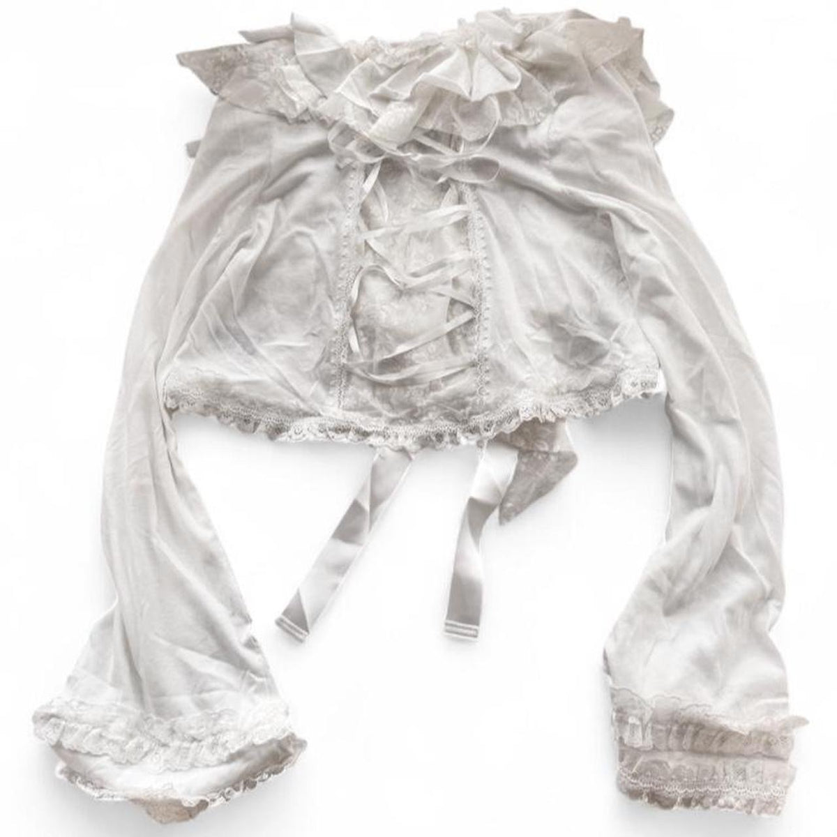 MAJOH White Bolero Lace Cardigan