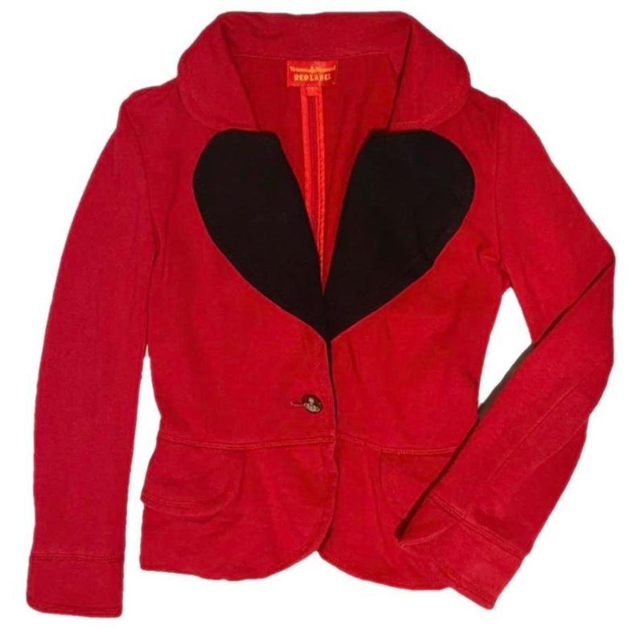 Vivienne Westwood Red Label Jersey/Cotton Love Heart Jacket