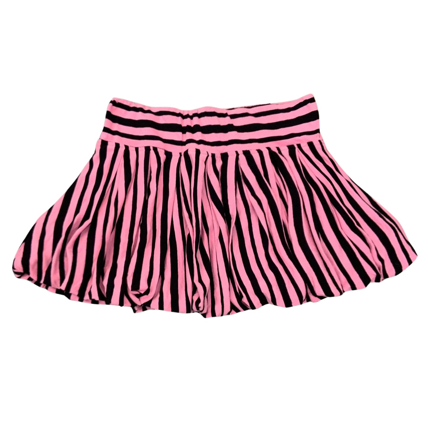 Love Junkie Japanese Brand Striped Pink & Black Skirt