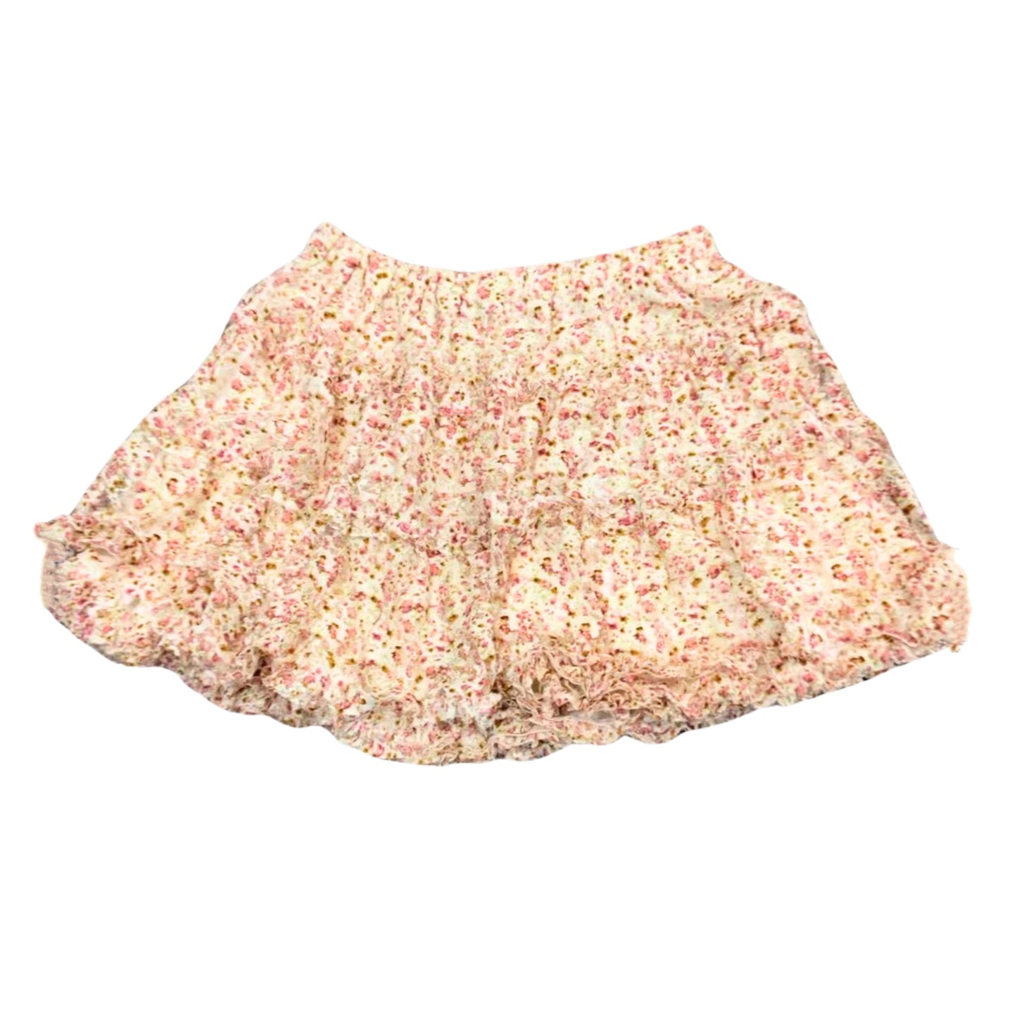 Japanese Brand Floral Ruffle Trim Skirt