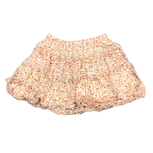Japanese Brand Floral Ruffle Trim Skirt