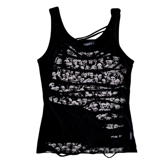 Hysteric Glamour Ripped Distressed Skull Tank