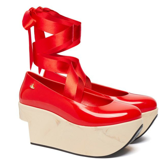 Vivienne Westwood x Melissa Red Rocking Horse Shoes
