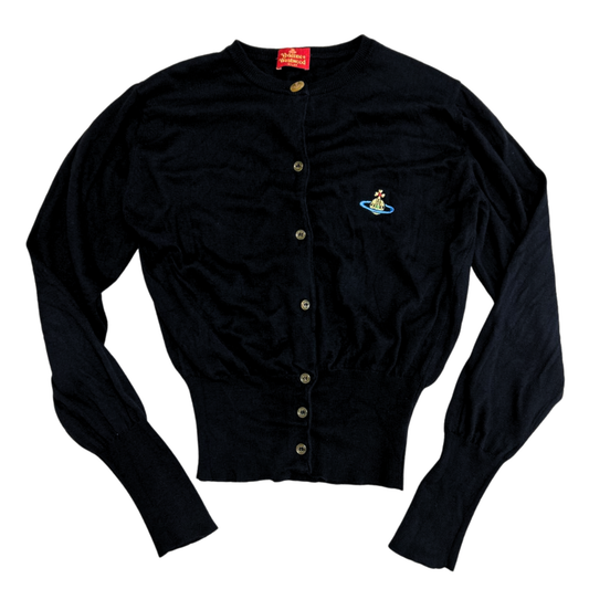 Vivienne Westwood Milan Label Black Orb Cardigan