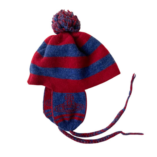 Vivienne Westwood Blue & Red Beanie